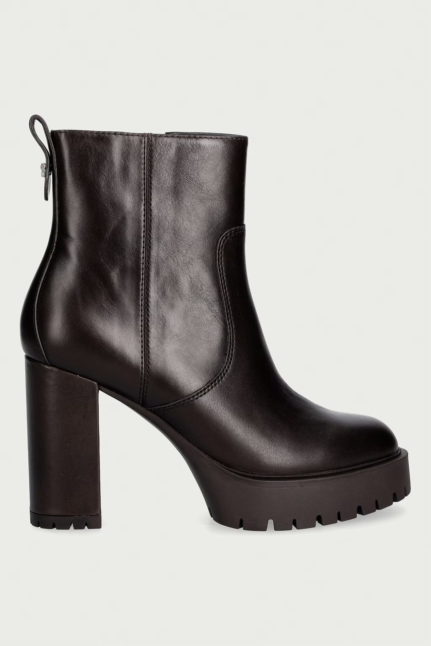 Pinko Pinko μποτάκια block heel γυναικεία δερμάτινα Clara 01 - 2