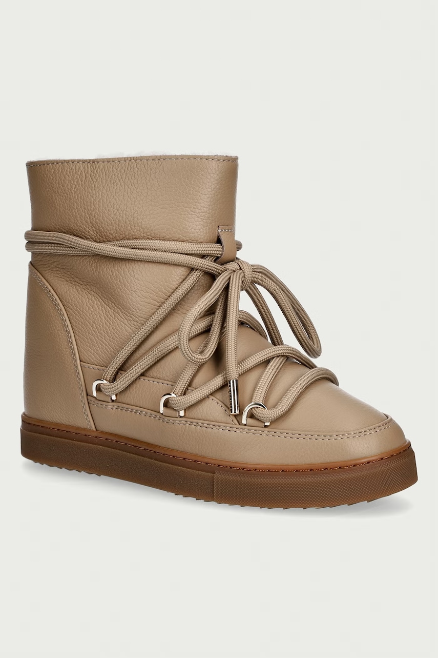 Inuikii Full Leather Wedge śniegowce damskie skórzane