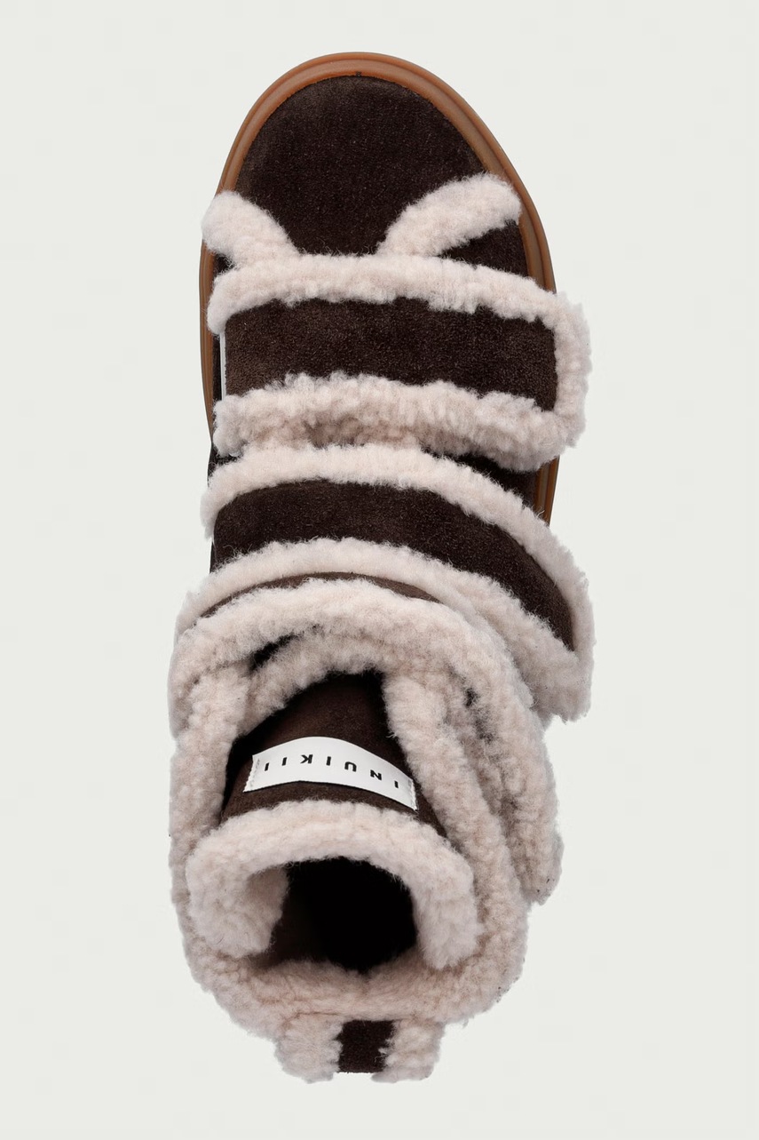 Inuikii Inuikii Shearling Velcro High sneakers γυναικεία σουέτ - 4