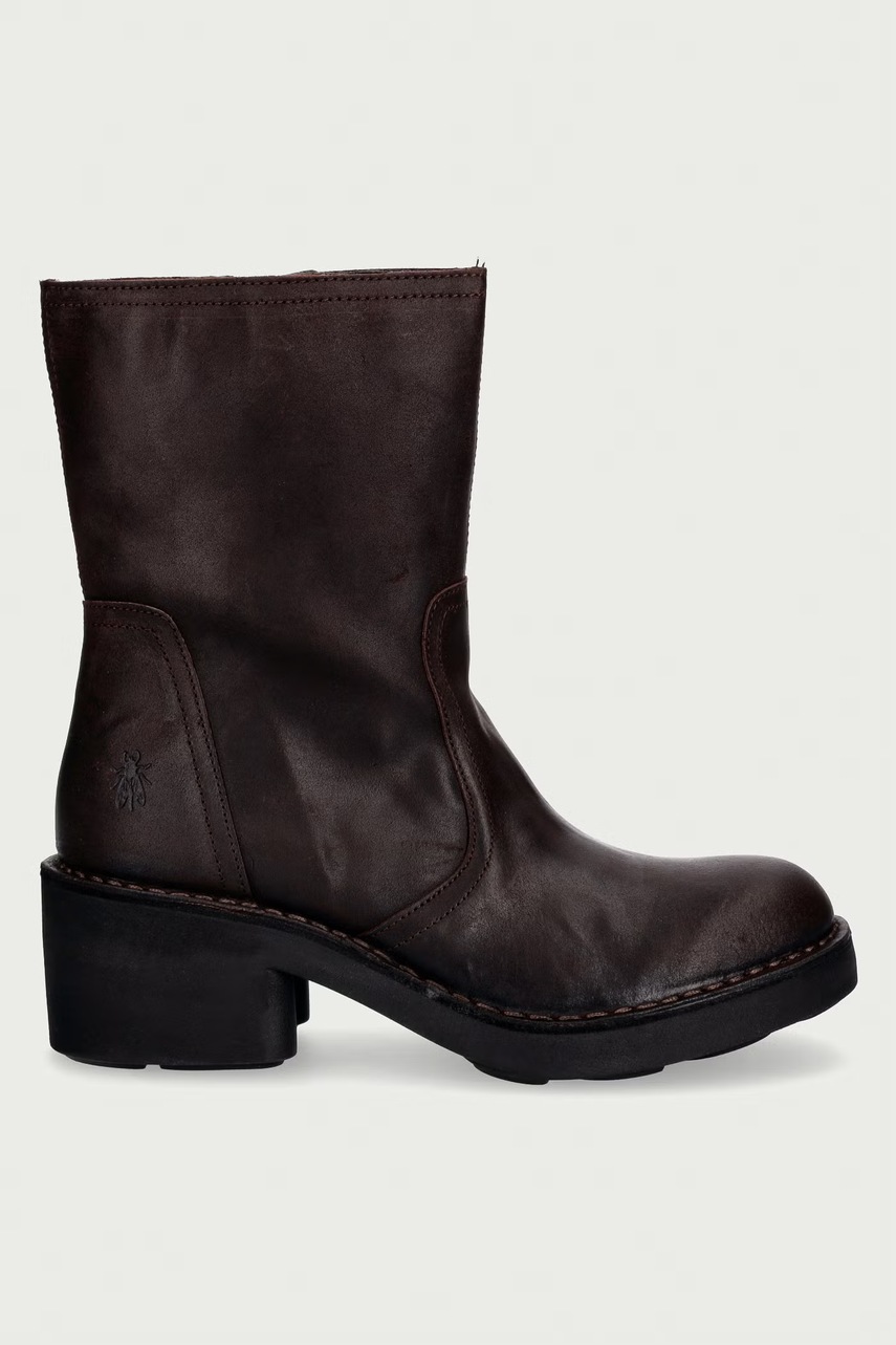 Fly London Fly London μποτάκια block heel γυναικεία δερμάτινα NORE191FLY - 2