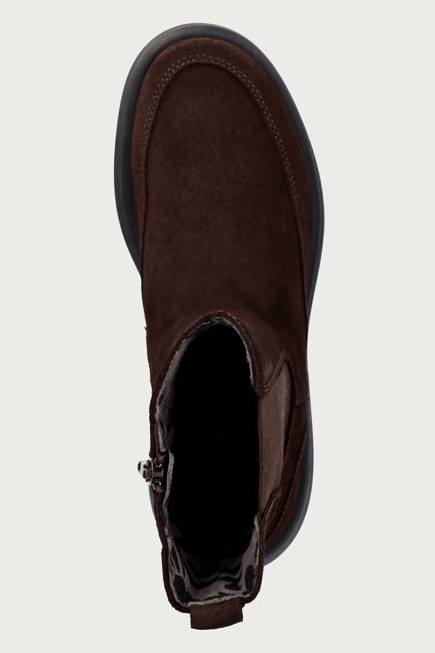 Fly London Fly London μποτάκια με πλατφόρμα Γυναικεία σουέτ MORF533FLY - 4