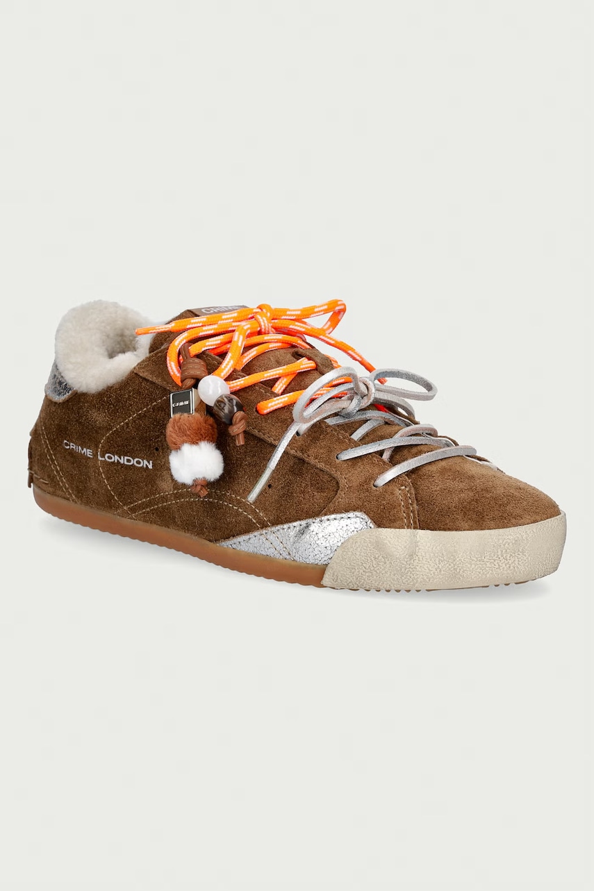 Crime London SNEAKERINA sneakersy damskie zamszowe