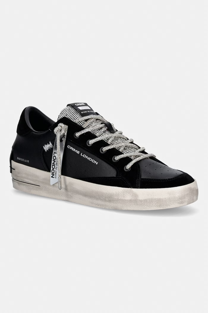 Crime London SK8 DELUXE WEDGE sneakers γυναικεία δερμάτινα