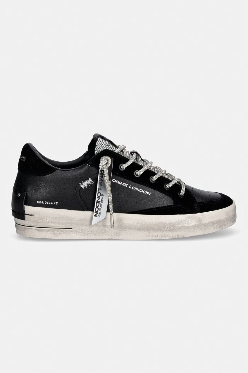 Crime London SK8 DELUXE WEDGE sneakers γυναικεία δερμάτινα