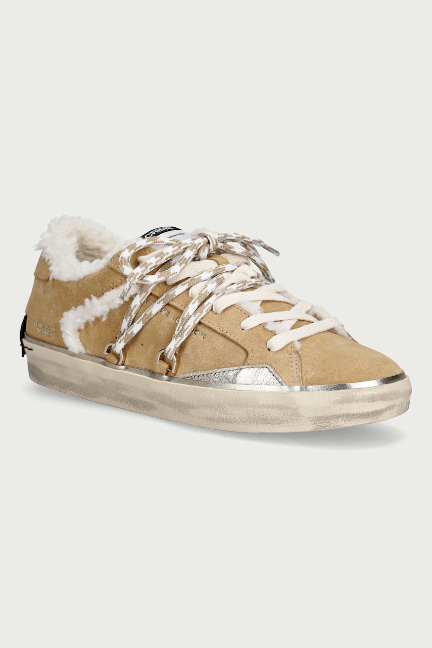 Crime London DISTRESSED sneakersy damskie zamszowe