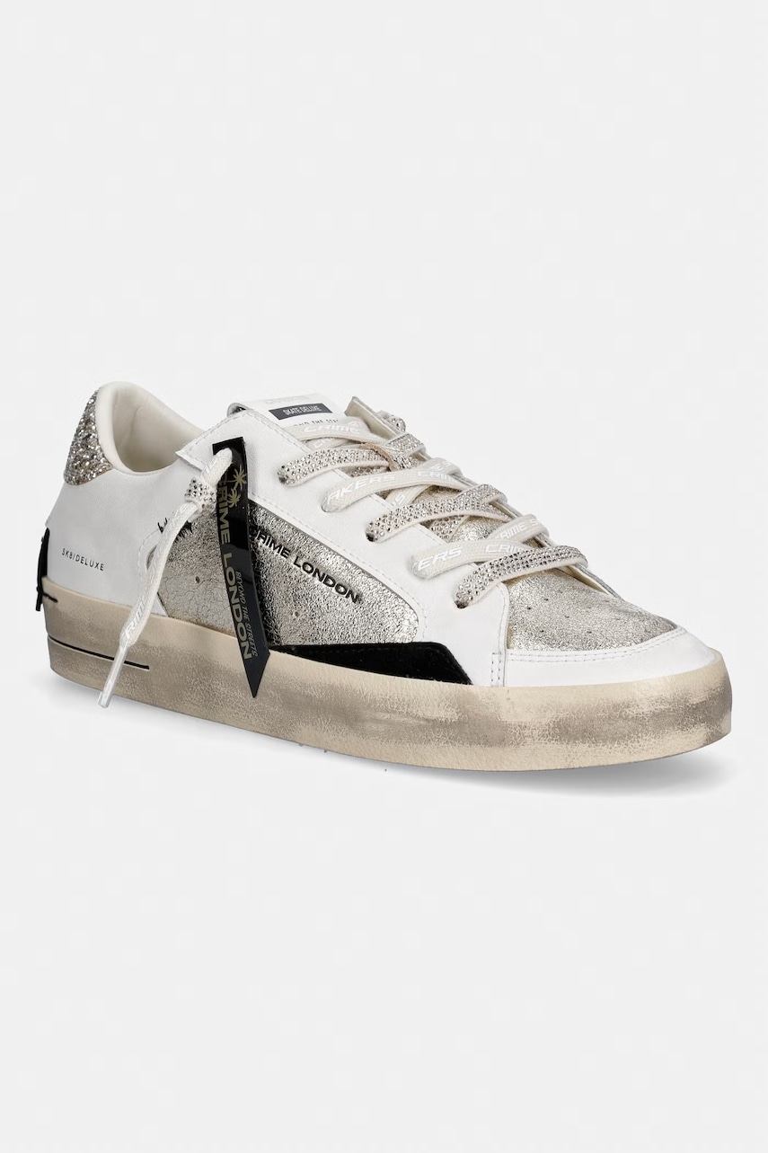 Crime London SK8 DELUXE sneakersy damskie skórzane