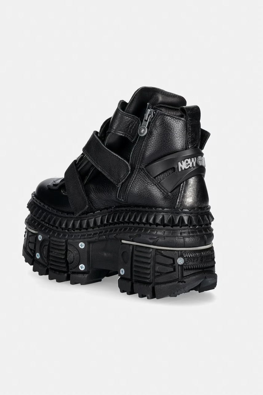 New Rock New Rock LUXOR NEGRO, BOX PLANE, TANK CASCO sneakers γυναικεία δερμάτινα - 3