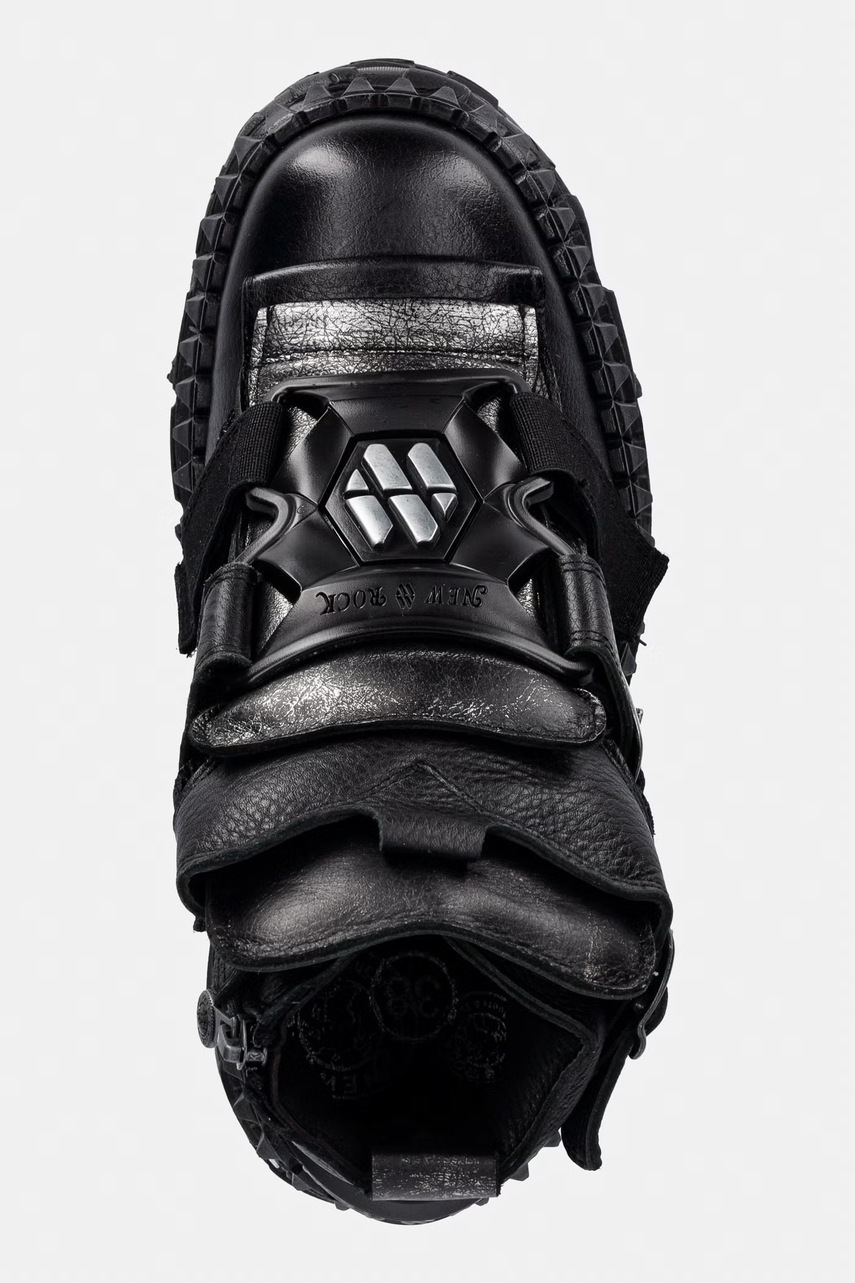 New Rock New Rock LUXOR NEGRO, BOX PLANE, TANK CASCO sneakers γυναικεία δερμάτινα - 4