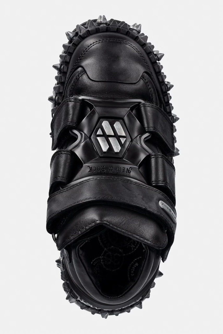 New Rock New Rock CRUST NEGRO NEGRO, FIRE CASCO sneakers γυναικεία δερμάτινα - 4