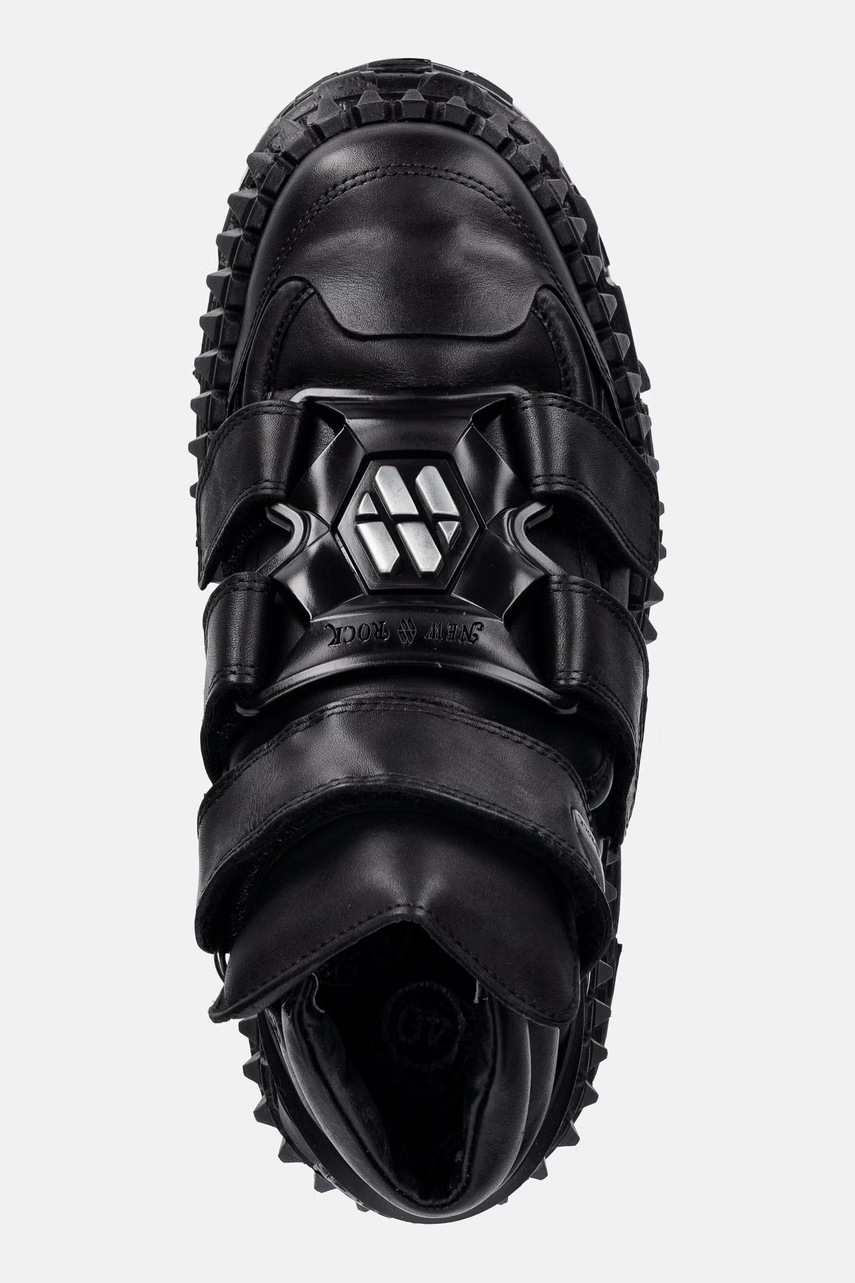 New Rock New Rock CRUST NEGRO NEGRO, TANK CASCO παπούτσια Γυναικεία δερμάτινα - 4