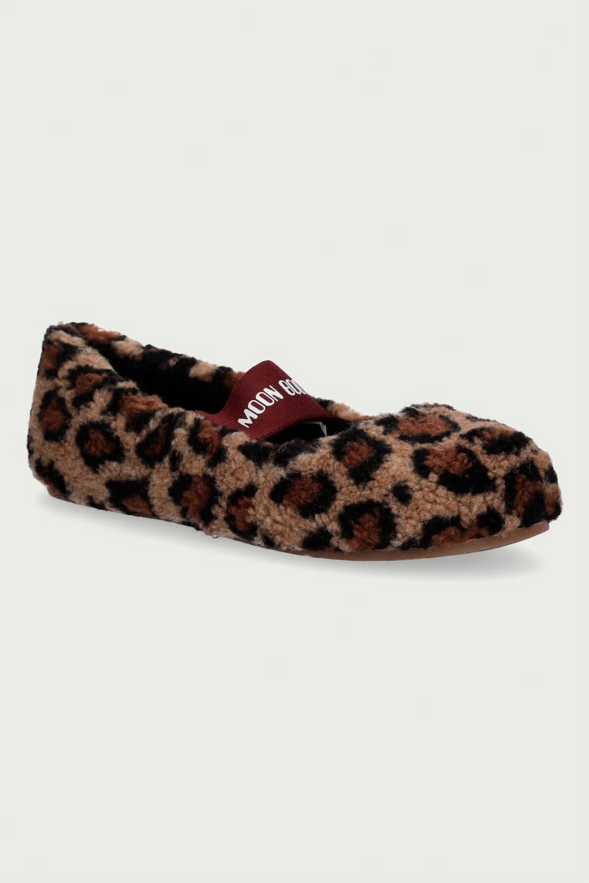 Moon Boot  baleríny MB FLEECE BALLERINA LEOPARD