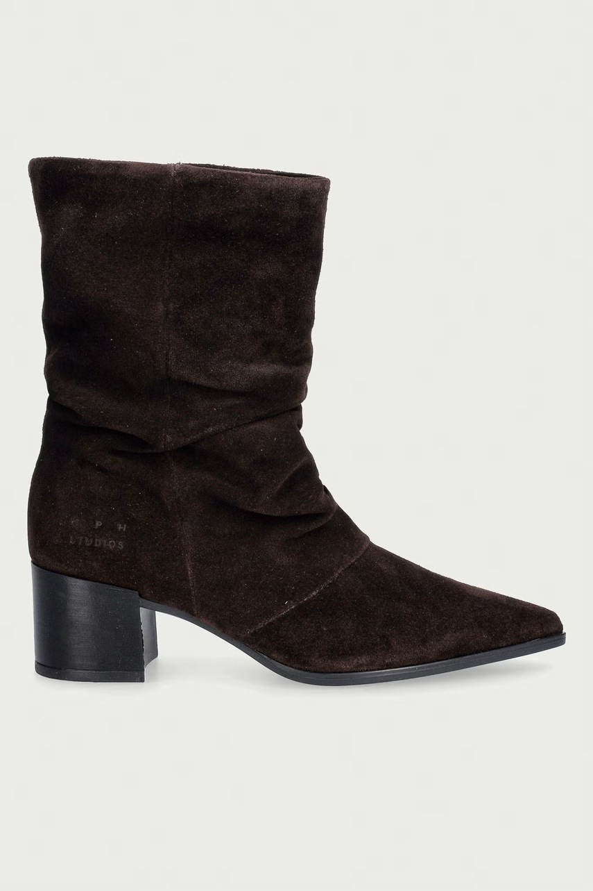 Copenhagen Copenhagen μποτάκια block heel γυναικεία σουέτ - 2