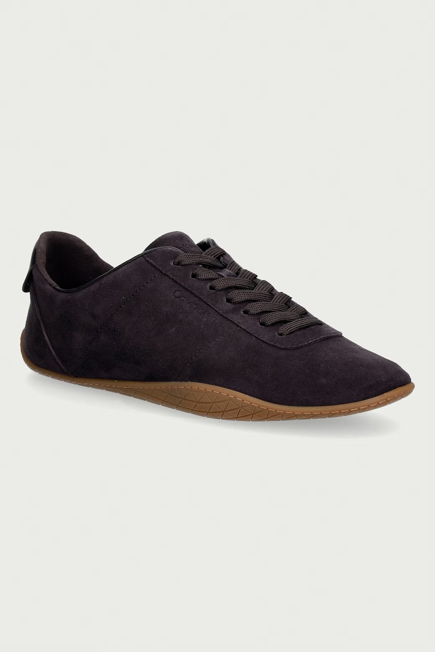 Calvin Klein BALLET SNEAKER LACEUP LTH-SUE sneakersy damskie zamszowe