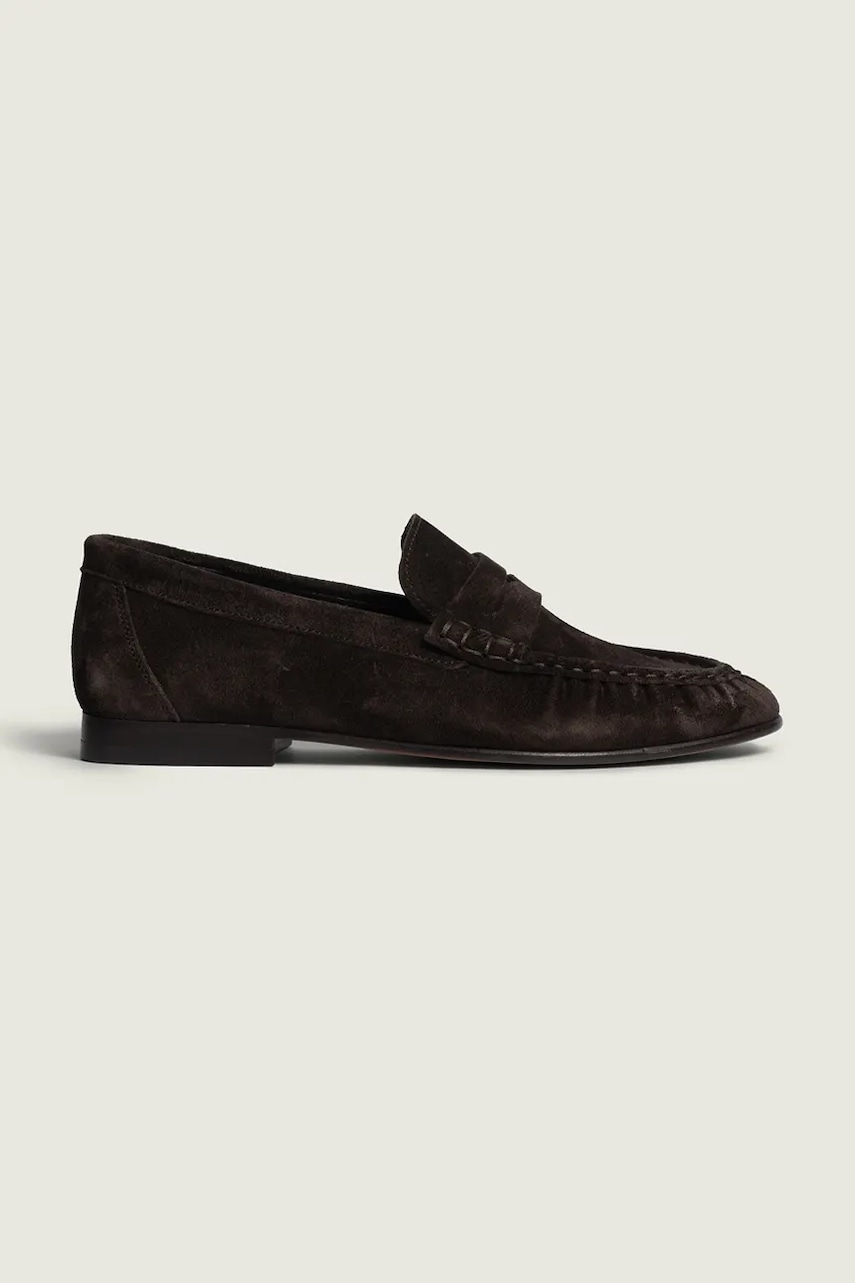 Posa mokasinke za žene od brušene kože Penny Loafer