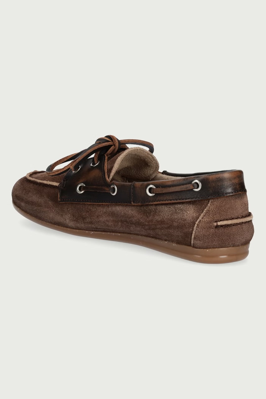 Posa Posa μοκασίνια Γυναικεία σουέτ Boat Loafer - 3
