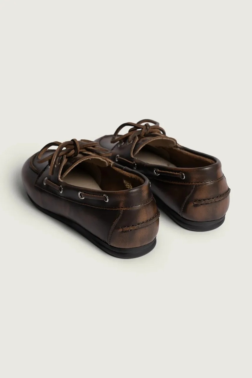Posa Posa μοκασίνια Γυναικεία σουέτ Boat Loafer - 3