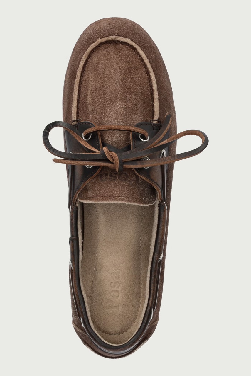 Posa Posa μοκασίνια Γυναικεία σουέτ Boat Loafer - 4