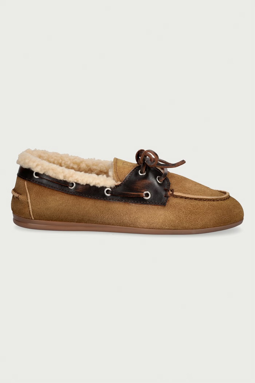 Posa Posa μοκασίνια Γυναικεία σουέτ Boat Loafer - 2