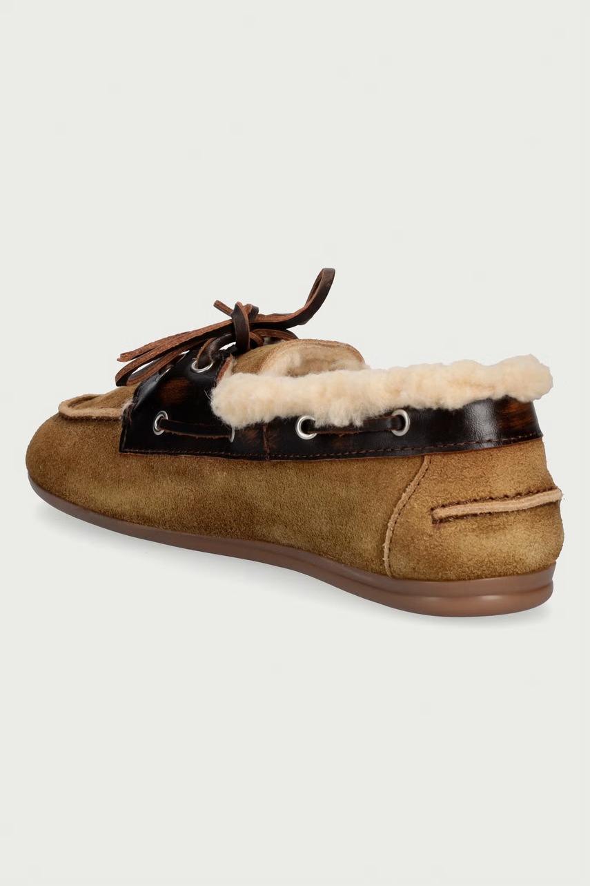 Posa Posa μοκασίνια Γυναικεία σουέτ Boat Loafer - 3