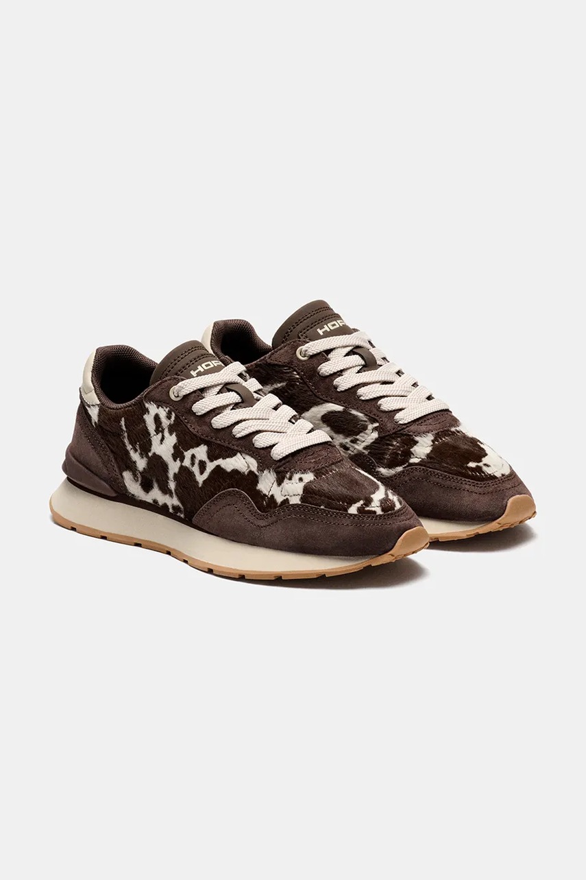 Hoff CITY PRINT BROWN sneakers γυναικεία σουέτ