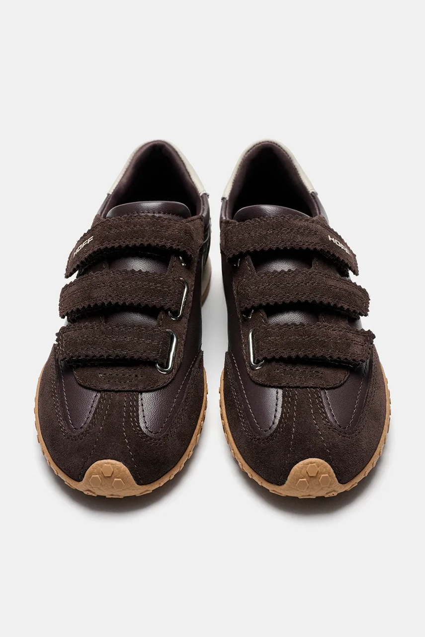Hoff Hoff BRIDGE VELCROS CHOCOLATE sneakers γυναικεία δερμάτινα - 3