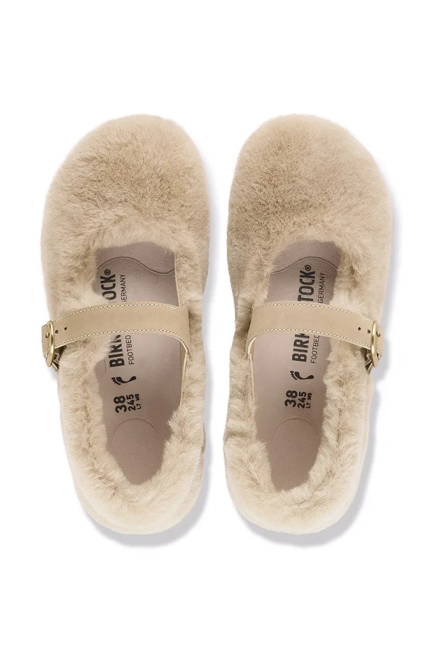 Birkenstock Birkenstock μπαλαρίνες δερμάτινες Santa Clarita Shearling - 5