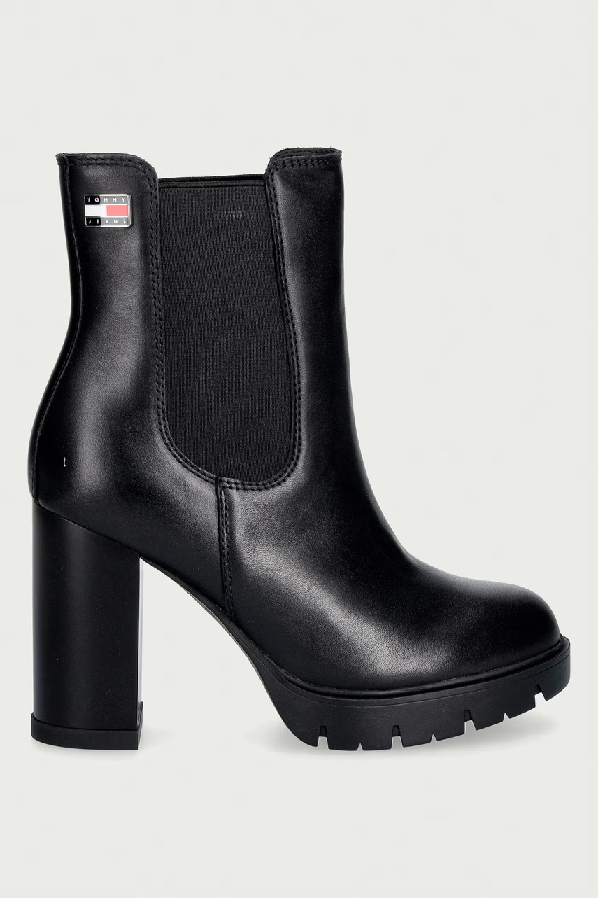 Tommy Jeans Tommy Jeans μποτάκια Γυναικεία δερμάτινα TJW CHELSEA HIGH HEEL BOOTS - 2