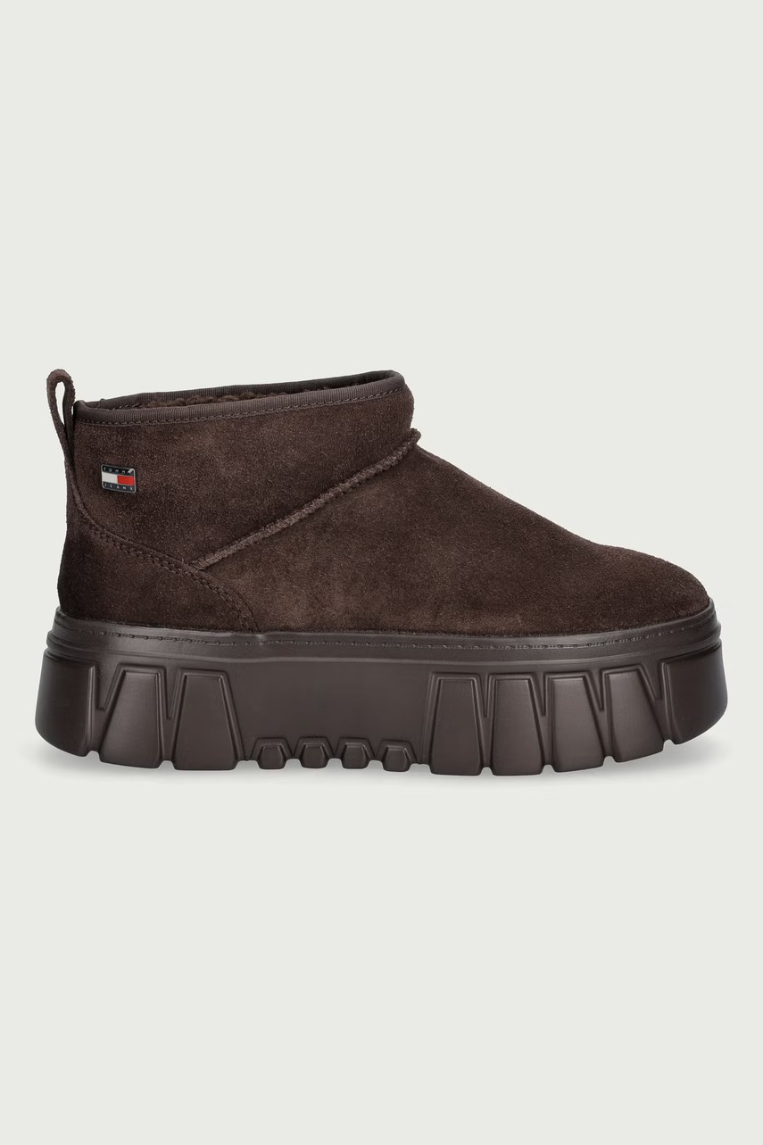 Tommy Jeans  TJW SUEDE PLATFORM BOOTS WL апрески дамски от кожа