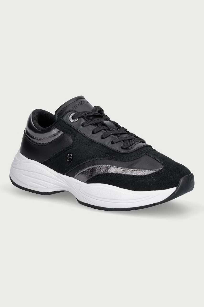 Tommy Hilfiger TH MODERN SPORTY RUNNER LEATHER sneakers γυναικεία δερμάτινα