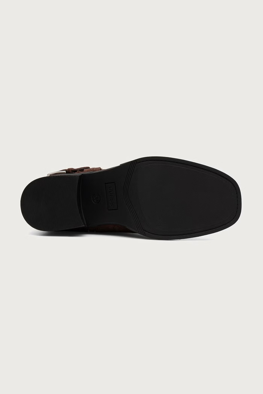 Guess Guess μπότες block heel γυναικείες σουέτ MATLEY - 4