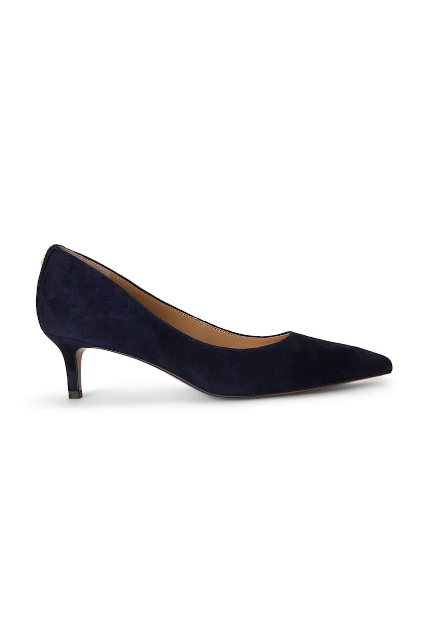 Lauren Ralph Lauren pantofi cu toc stiletto din piele întoarsă Adrienne