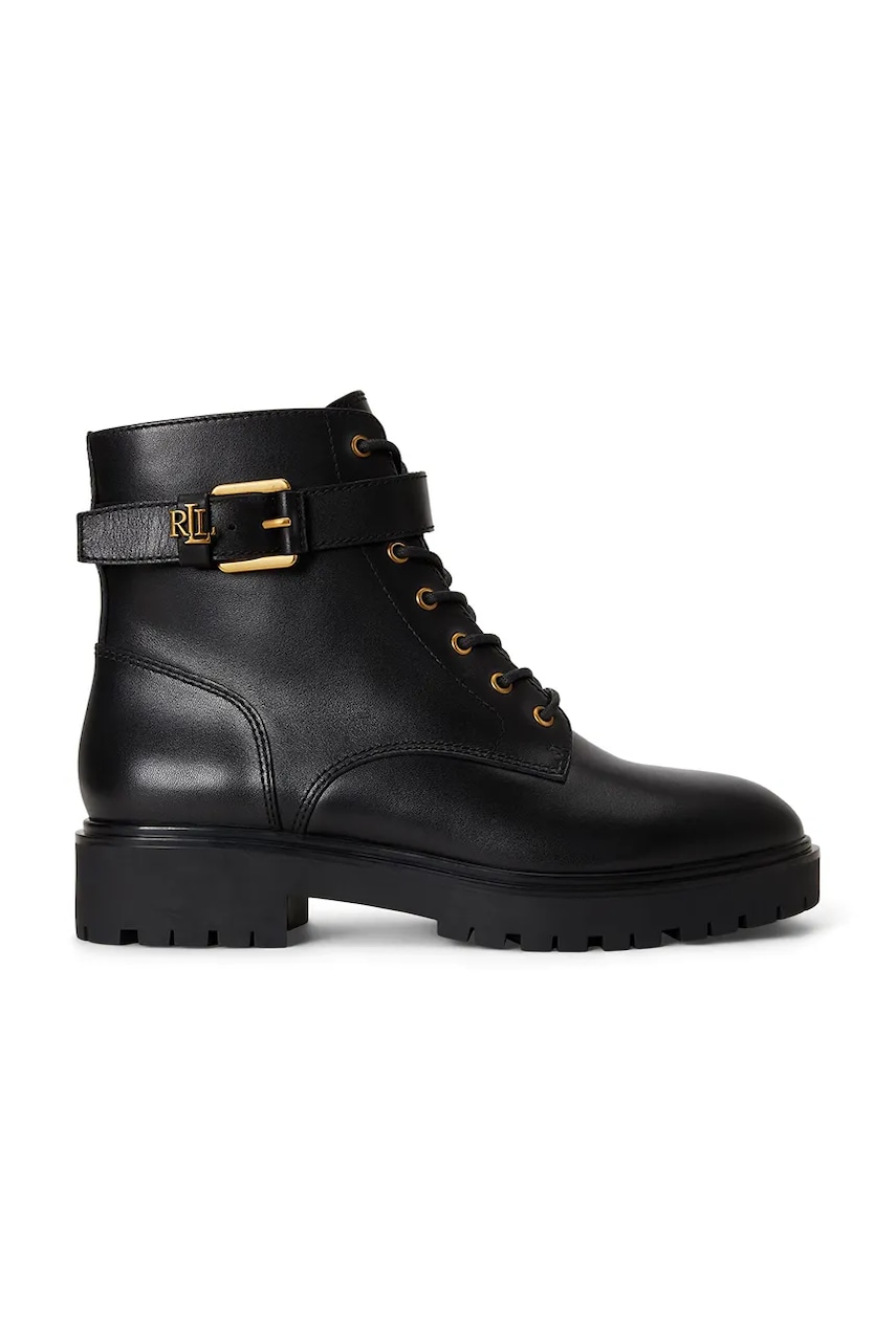 Lauren Ralph Lauren μπότες τσέλσι γυναικείες δερμάτινες Allyson Logo