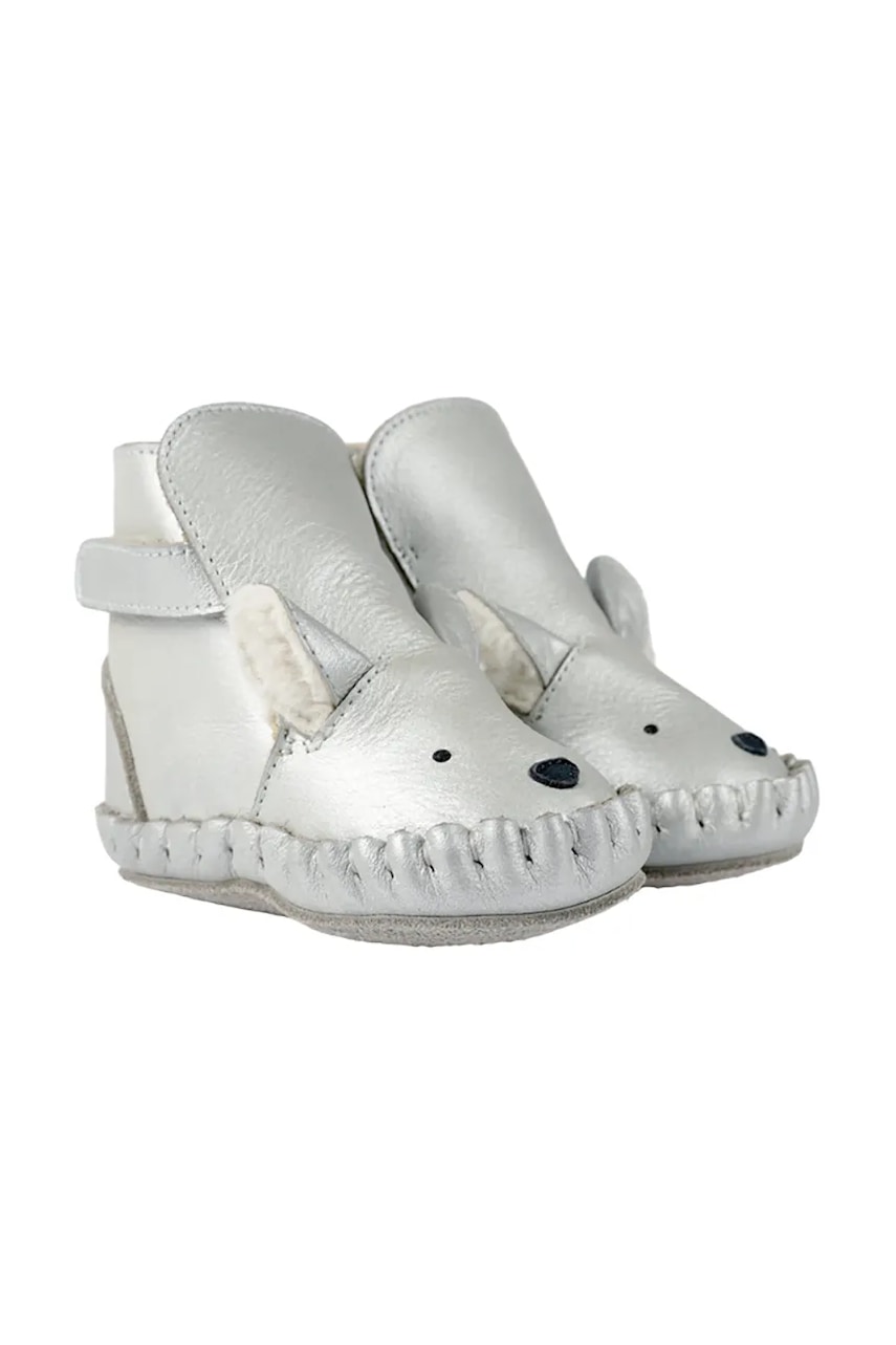 Donsje obuća za bebe od kože Smikki Booties Polar Fox