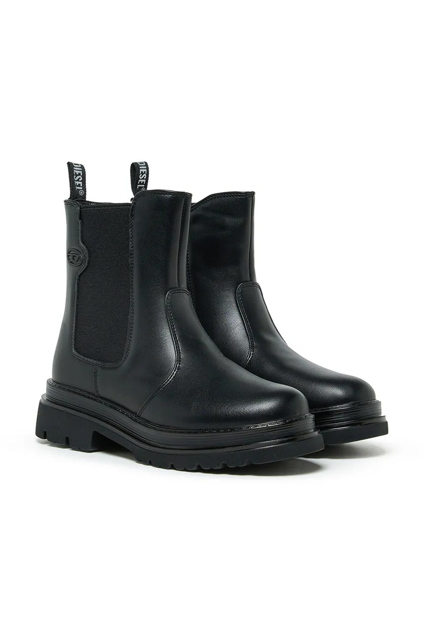Diesel  боти челси с платформа за деца D-VYNCOUN BOOTS