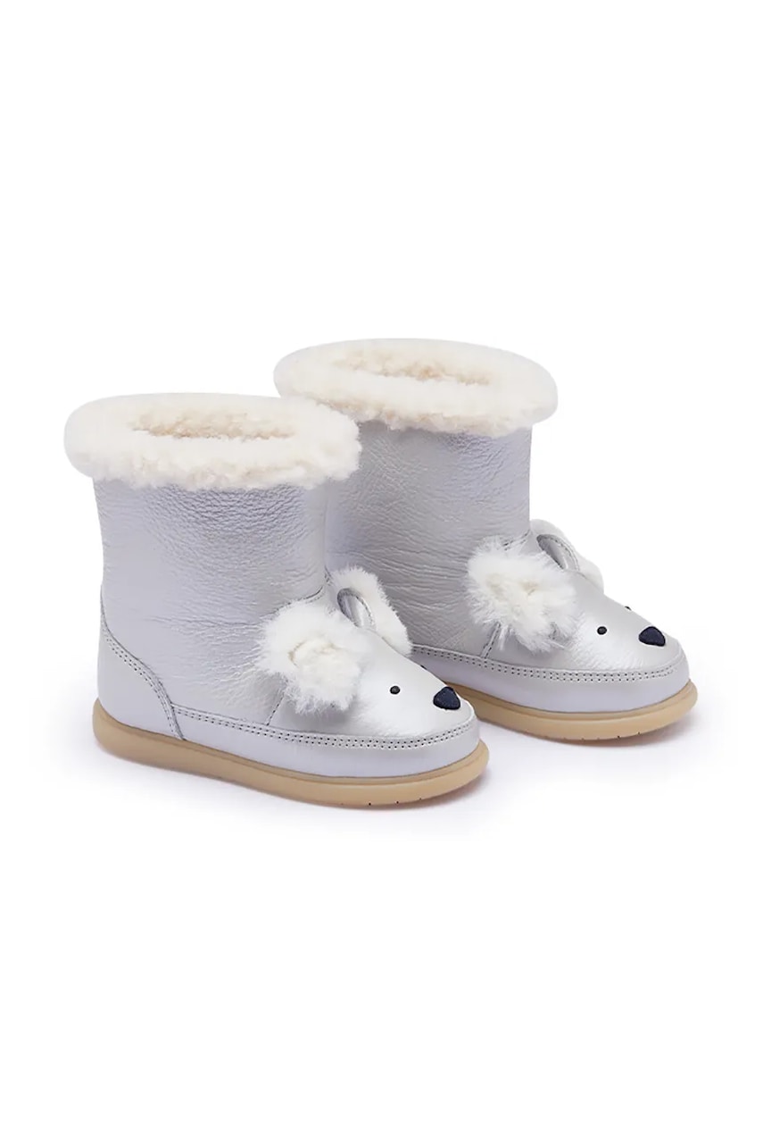 Donsje snehule detské kožené Meloniek Boots Polar Fox