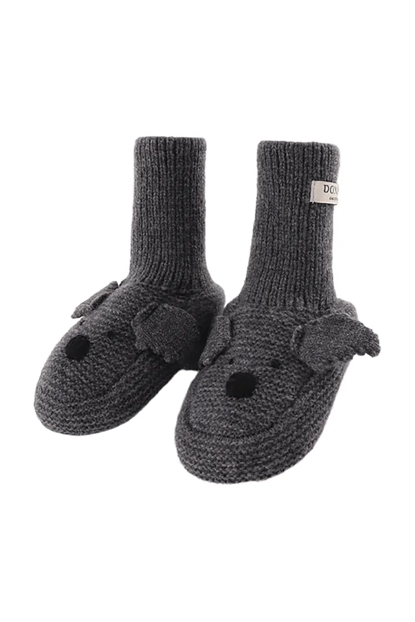 Donsje  încălțăminte pentru bebeluși Maicer Merino Wool Booties Koala