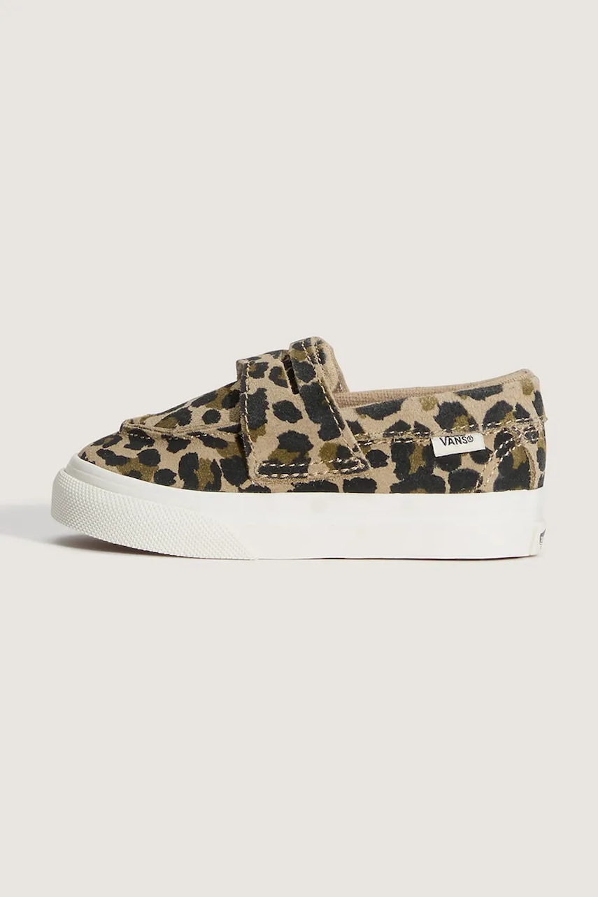Vans loafers slip-on pentru copii din piele întoarsă Loafer 53 LEOPARD