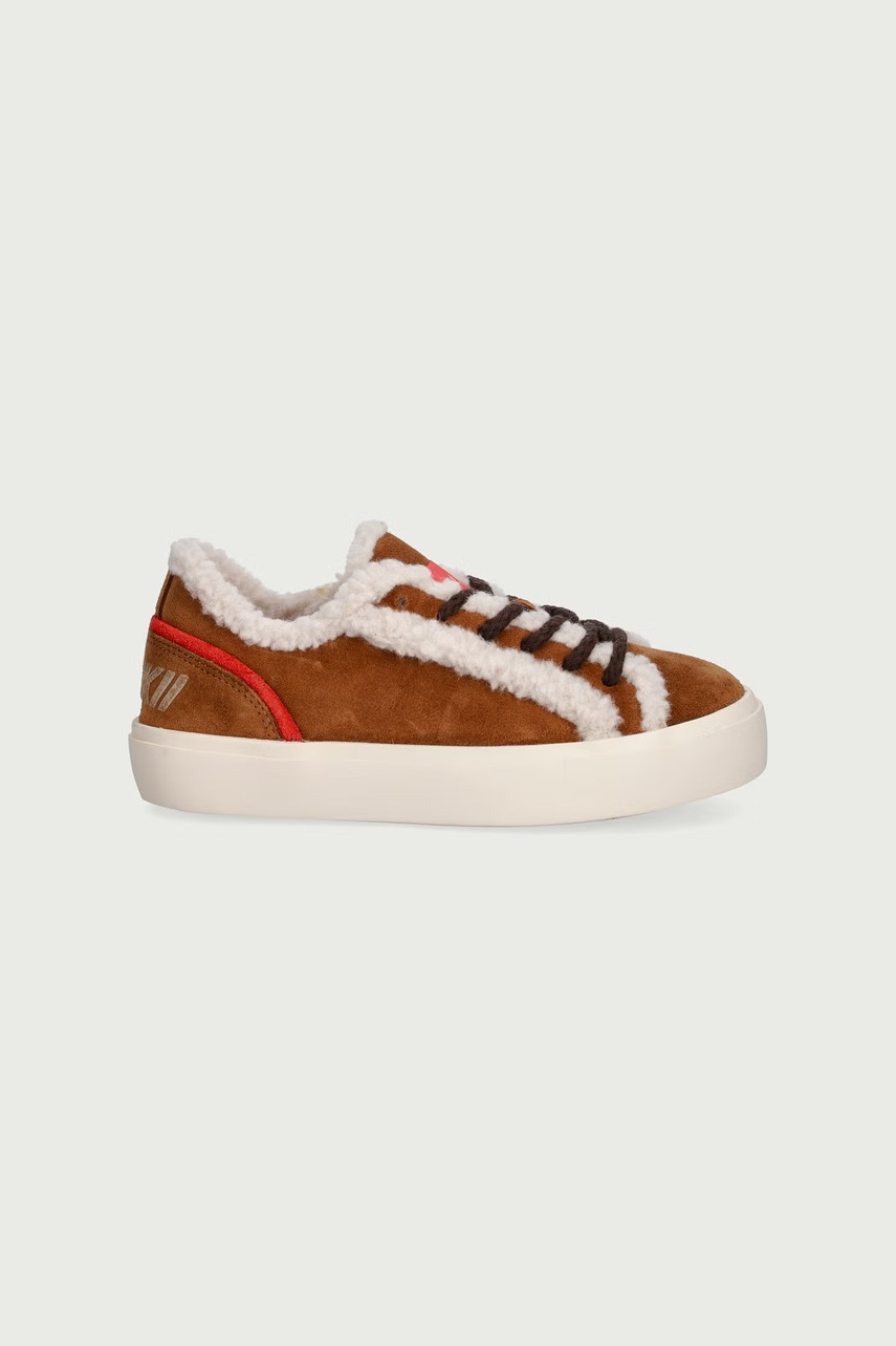 Inuikii  LILA SHEARLING LACE UP за деца от велур