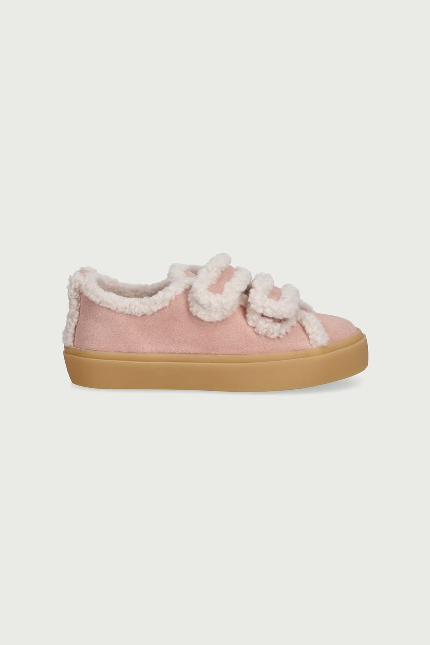 Inuikii  SHEARLING LOW VELCRO PASTELLE маратонки за деца от велур