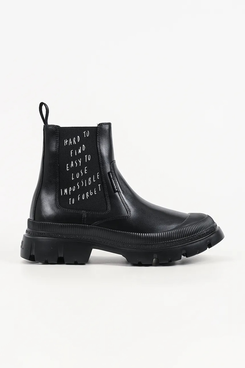 Karl Lagerfeld ghete scurte pentru bărbați din piele Trekka