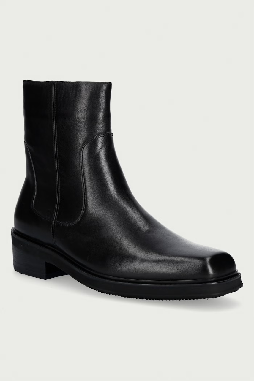Steve Madden ghete scurte pentru bărbați din piele Jasper-N