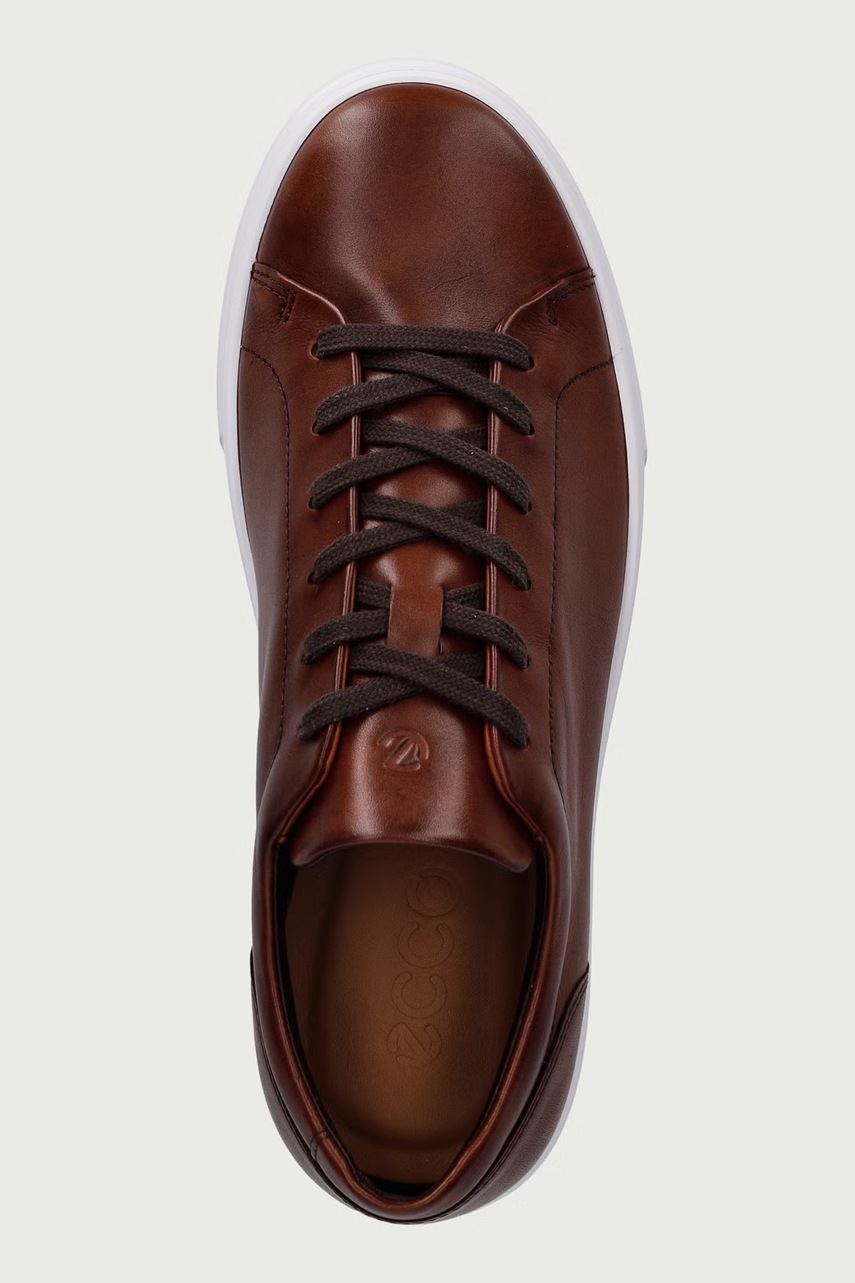 Ecco  Soft 10 sneakers boty pánské kožené (obrázek 4)