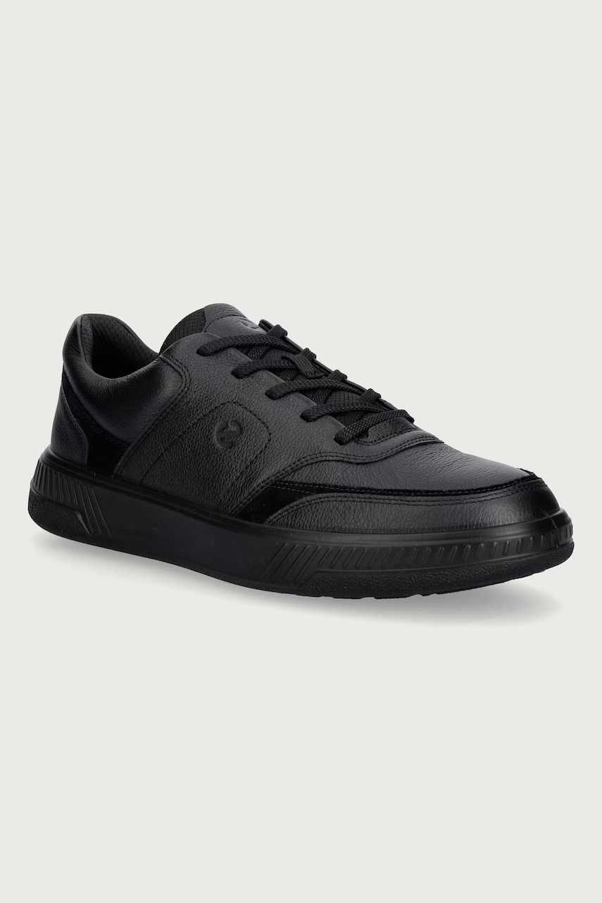 ECCO Move - Men's Leather Sneaker - Black - 12-12.5