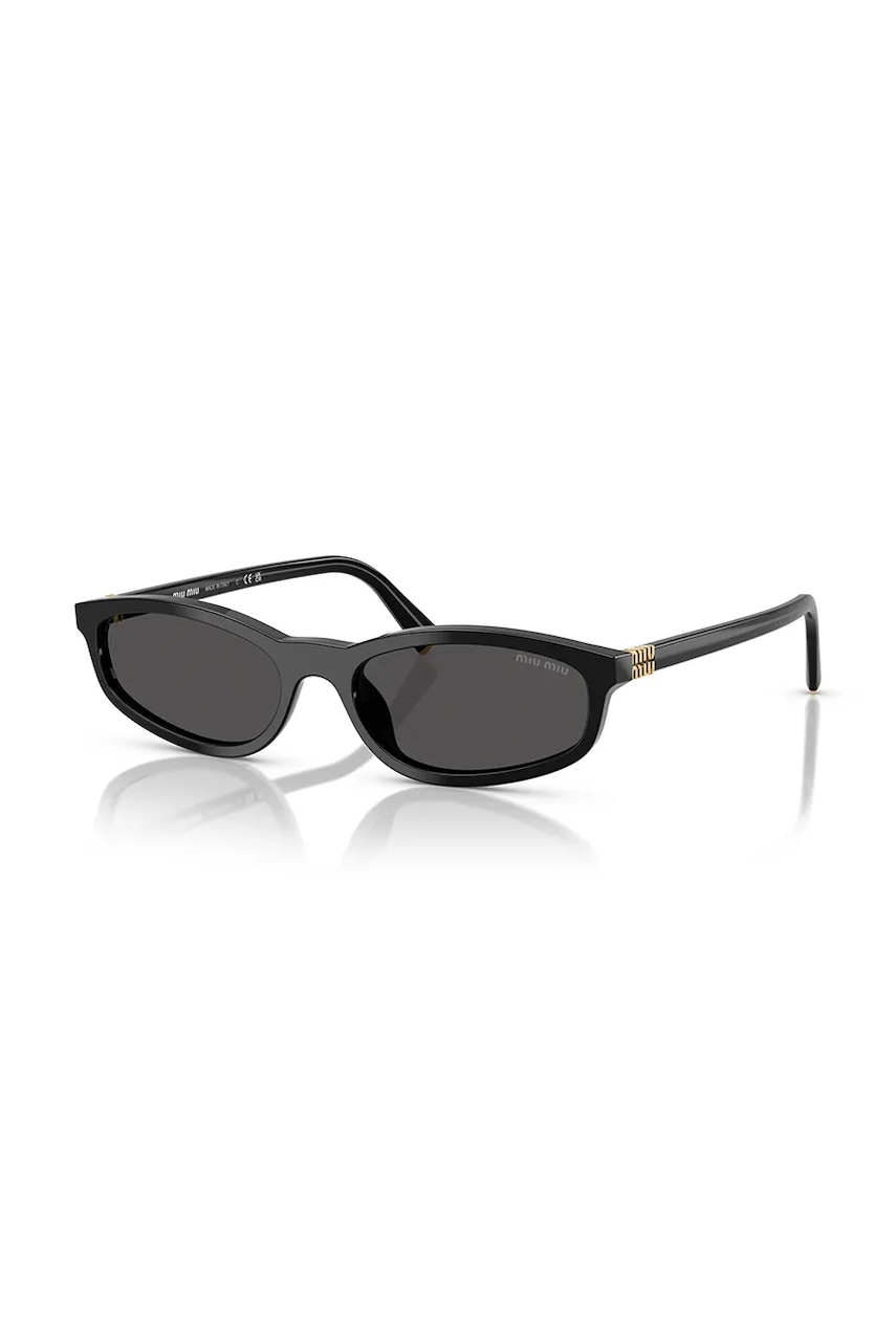 Miu Miu okulary przeciwsłoneczne damskie czarne 0MU.A06S