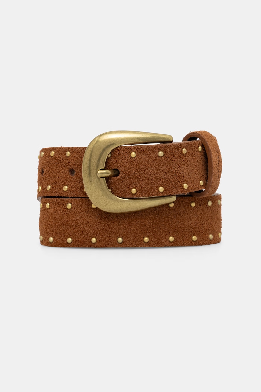 Levi's ζώνη γυναικεία δέρμα σουέτ BELLA STUDDED