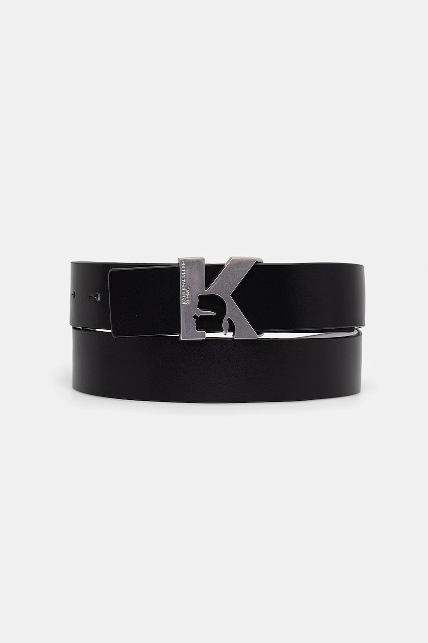 Karl Lagerfeld Jeans obojstranný opasok dámsky kožený