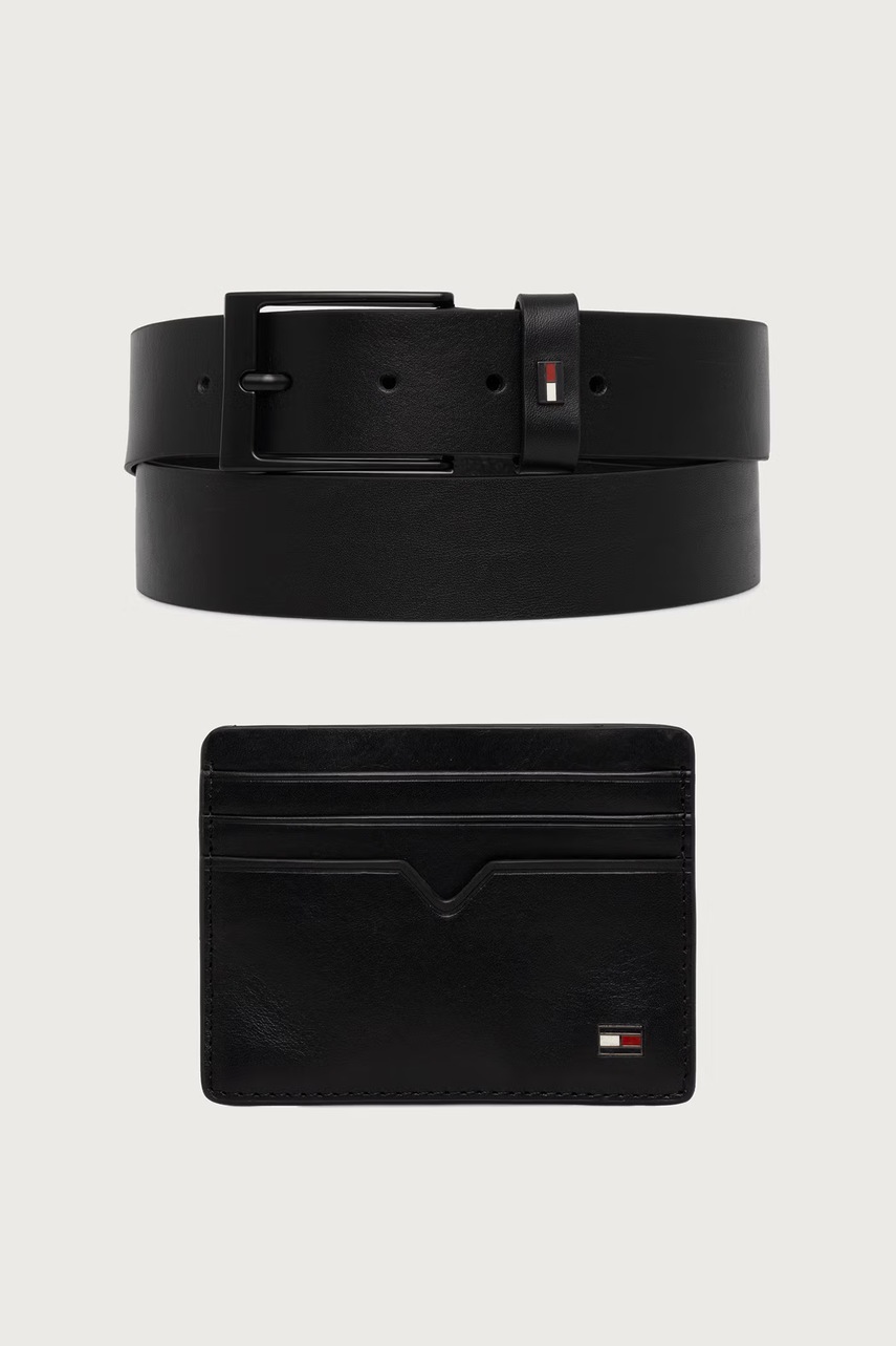 Tommy Hilfiger pasek i etui męski skórzany
