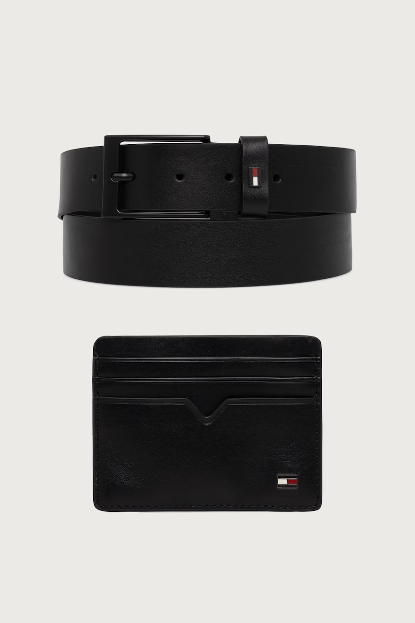 Tommy Hilfiger pasek i etui męski skórzany