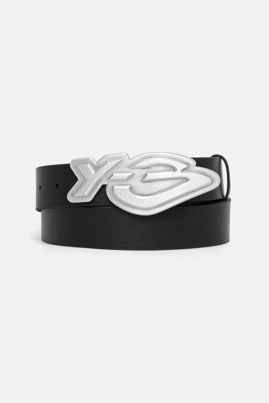 Y-3 B LOGO BELT pasek skórzany męski