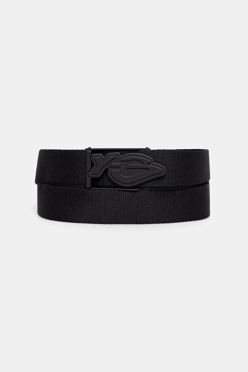 Y-3 LOGO BELT pasek pleciony męski